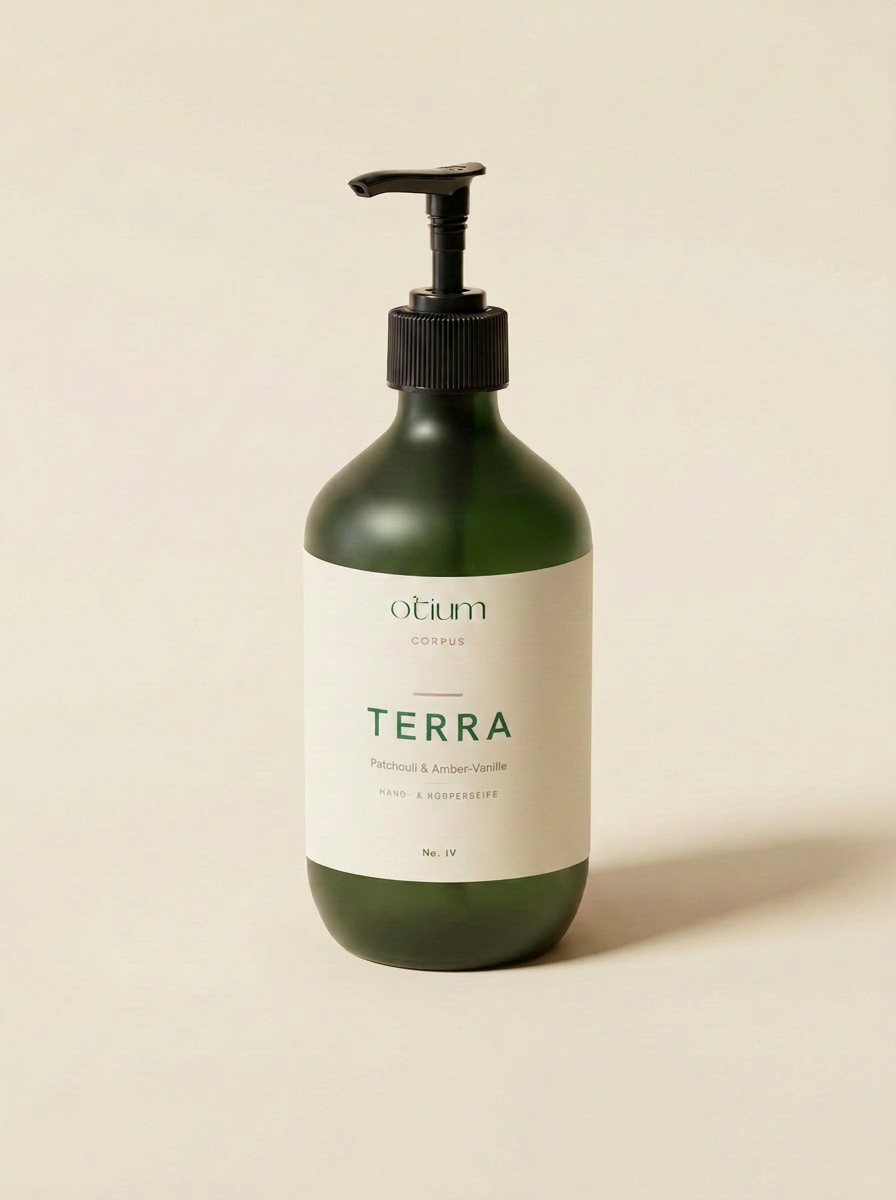 Terra — Hand- & Körperseife, Patchouli & Amber-Vanille